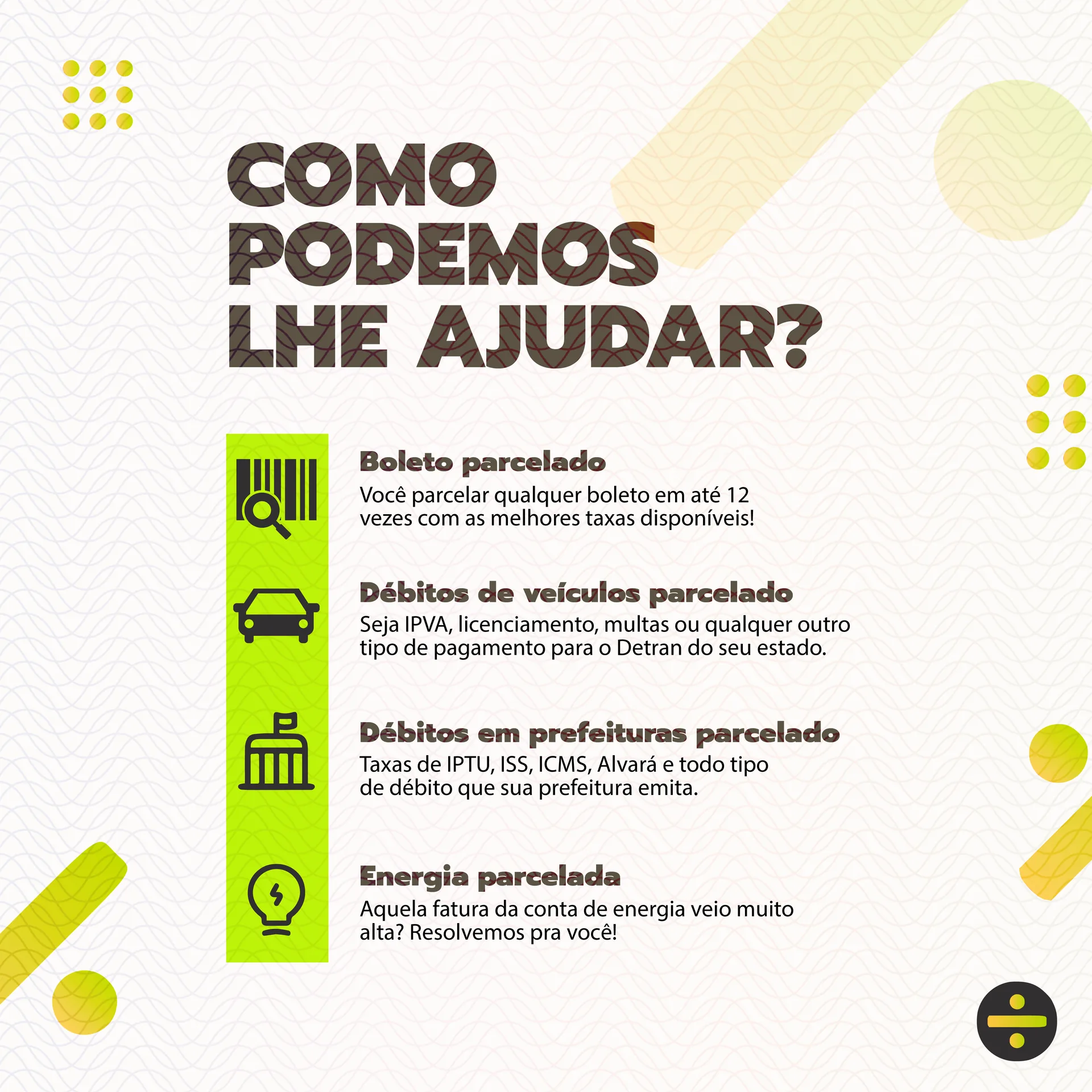 Parcelamos Tudo · Posts & Stories